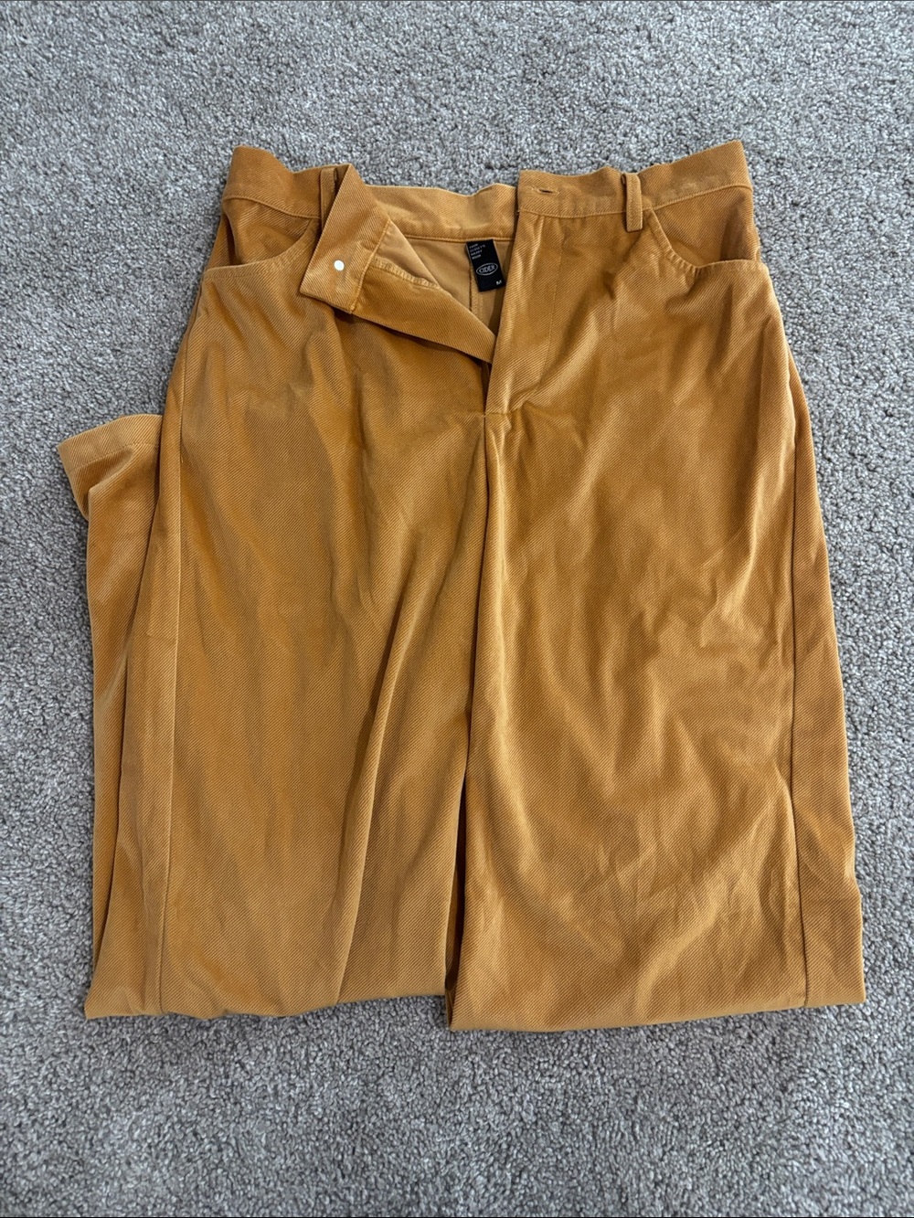 Cider Wide-Leg Corduroy Pants in Mustard Gold